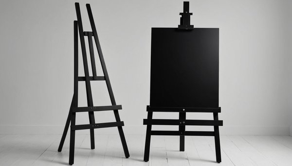 Chevalet bois noir A2 : un affichage élégant et pratique